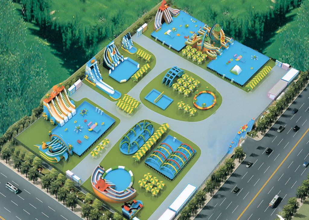 大型充气水上乐园-电影屏幕租赁价格