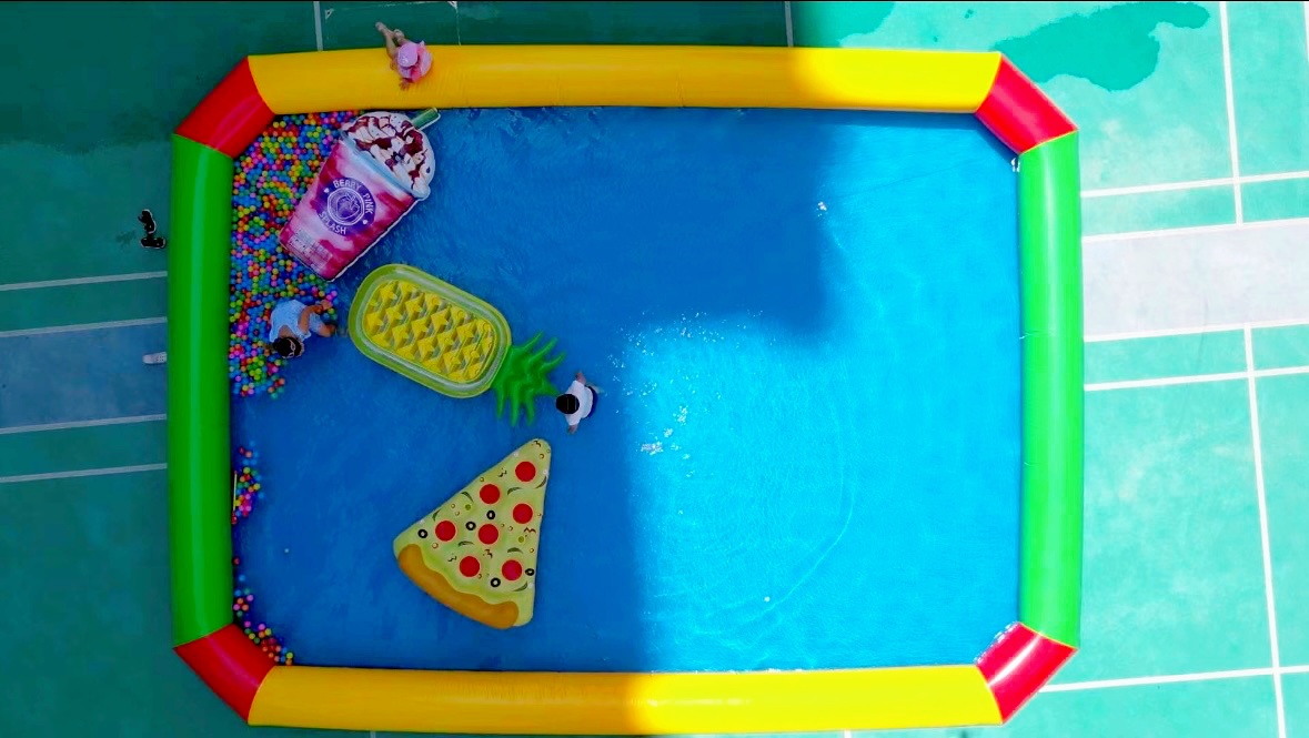 充气趣味运动会道具「戏水池」出租出售