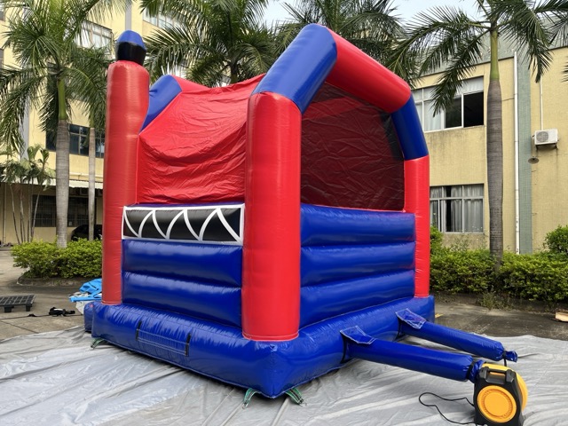 充气消防跳床滑梯