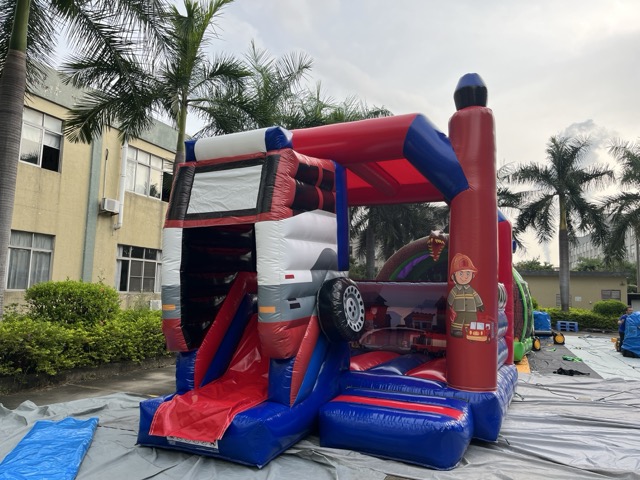 充气跳床消防主题