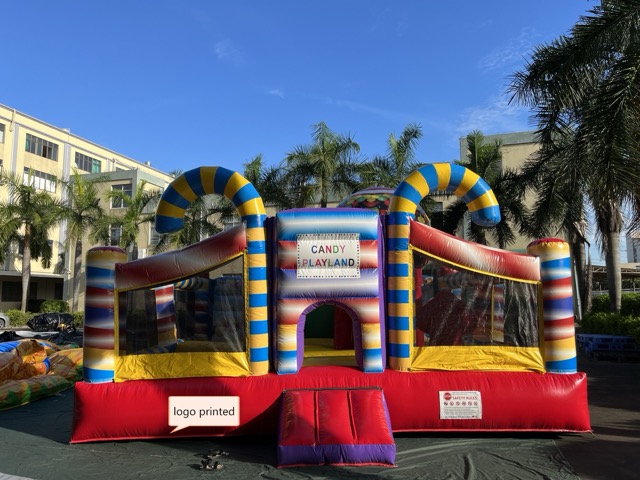 糖果缤纷主题跳床出售