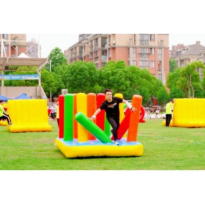 充气趣味运动会道具障碍-穿越丛林出租出售