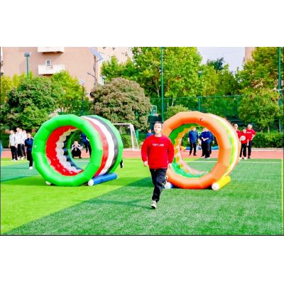 充气趣味运动会道具障碍时空隧道出租出售