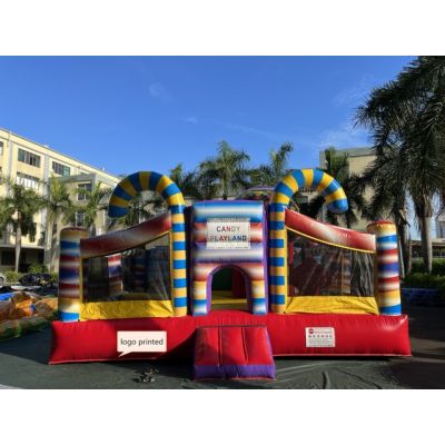 糖果缤纷主题跳床出售